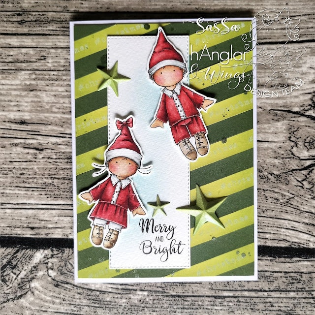 Clear Stamps - Lillnissar / Mini santas A7