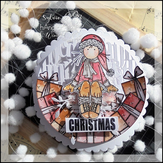 Clear Stamps - Långa sittande Tomtar / Long seated Santas