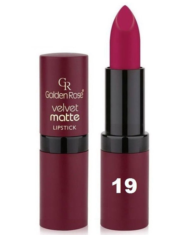 Golden Rose Velvet Matte Lipstick #19 Old Rose Pink II