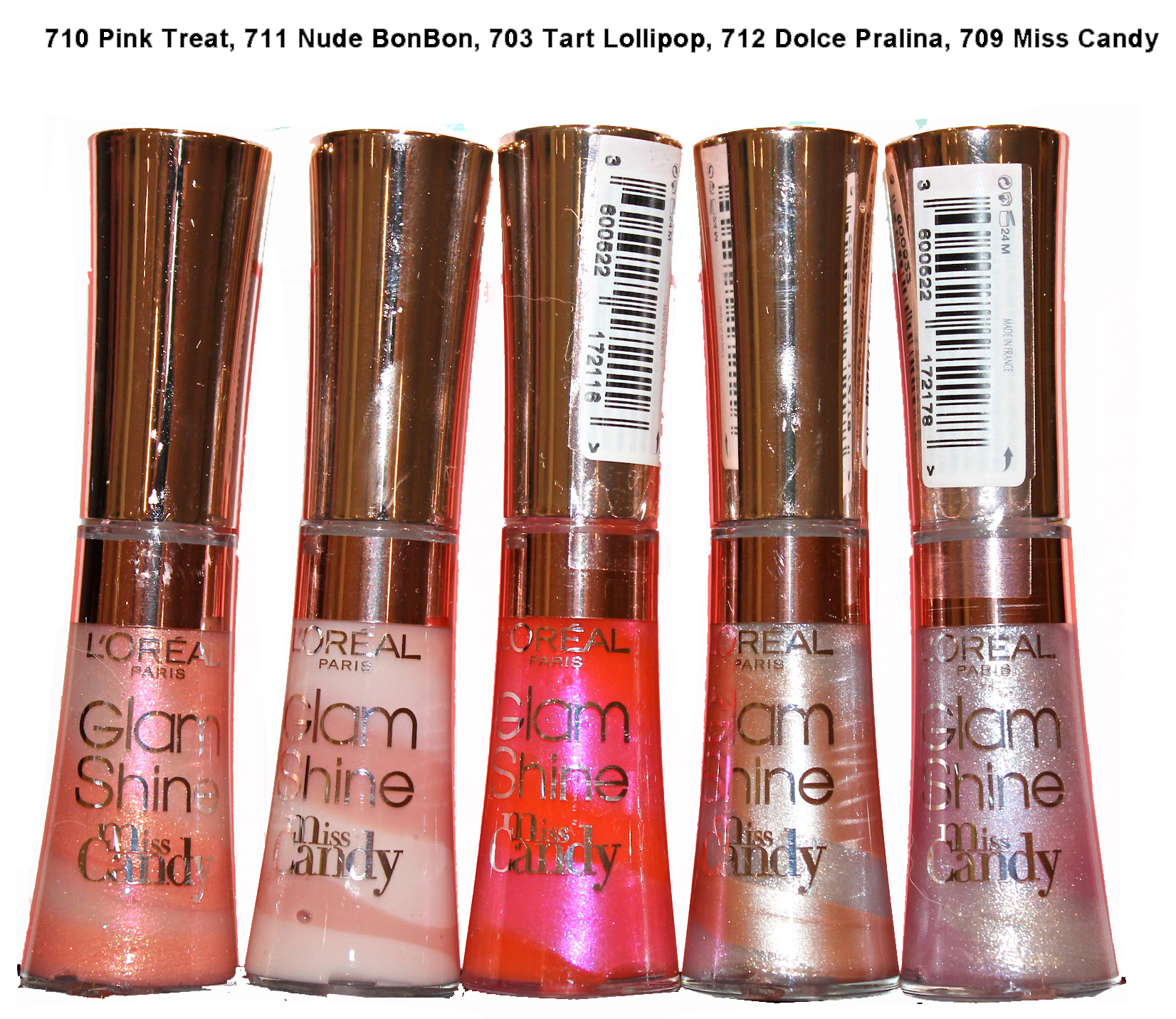 L Oréal Glam Shine Miss Candy Lip Gloss Reflexion - 710 Pink Treat