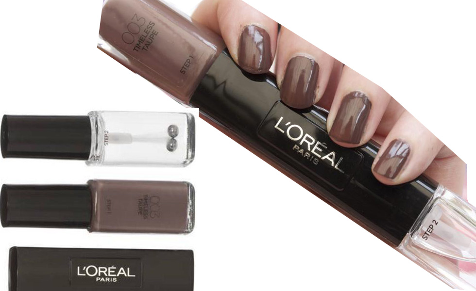 L'Oreal Infallible Gel Effect 2-Step DUO Nail Polish - 003 Timeless Taupe