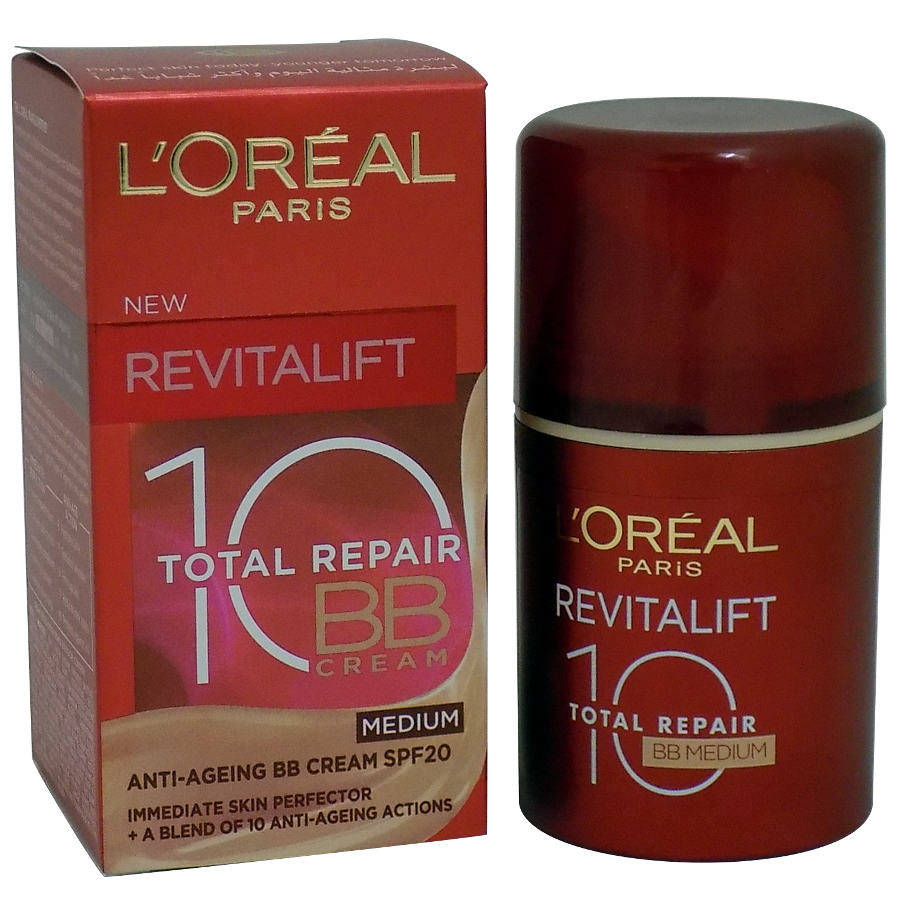 L'Oreal Revitalift Total Repair 10 SPF 20 BB Cream- Medium