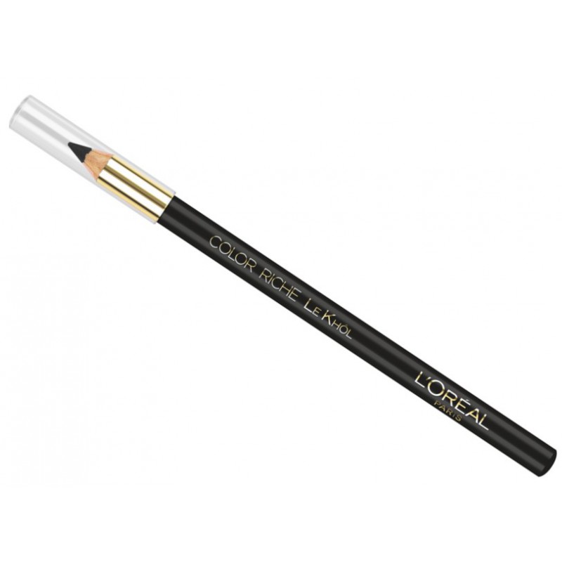 L'Oreal Color Riche Le Khol Eye Liner Pencil - Midnight Black