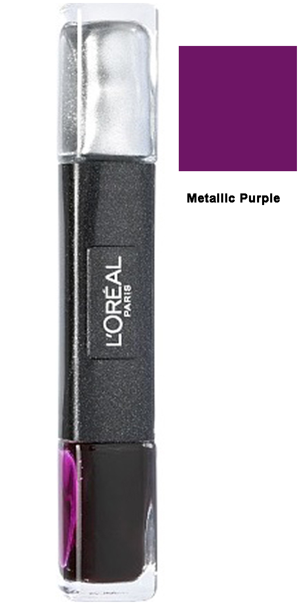 L Oreal Infallible Gel 2Step Metallix DUO Polish-29 Metallic Purple