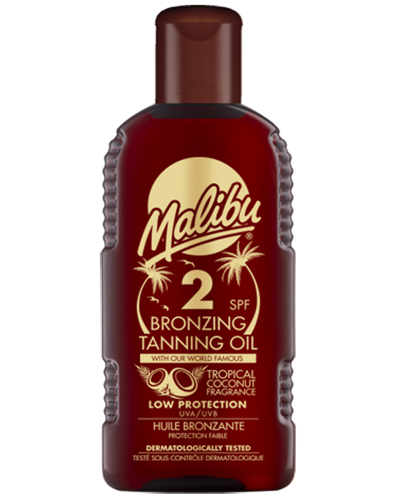 Malibu Bronzing Tanning Oil 200ml SPF 2