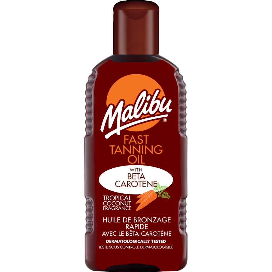 Malibu Fast Tanning Oil with Beta Carotene 200ml