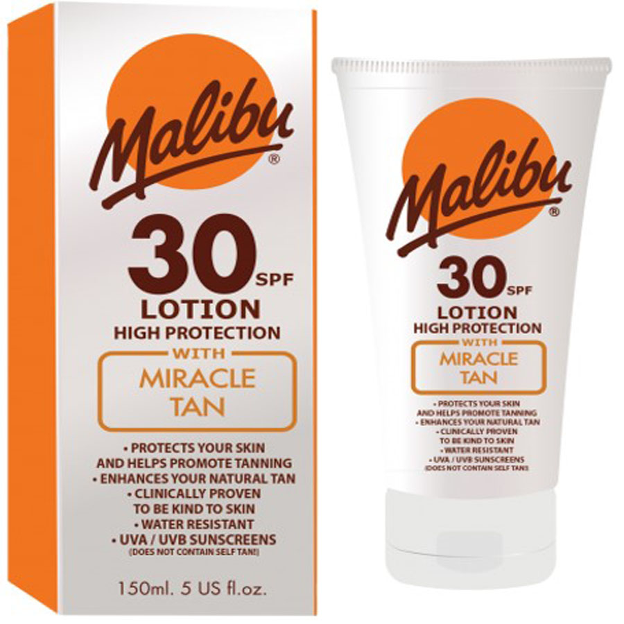 Malibu SPF 30 Lotion with Miracle Tan 150ml