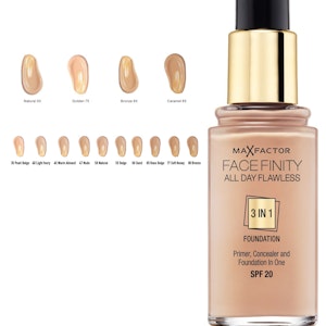 Max Factorfinity All Day Flawless 3-in-1 Foundation SPF20 - Caramel