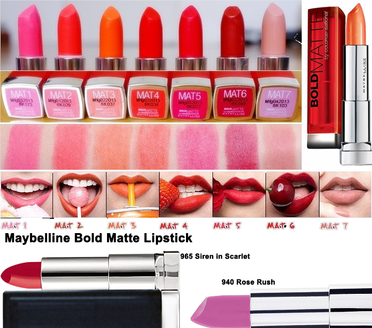 Maybelline Color Sensational BOLD Matte Lipstick-965 Siren in Scarlet