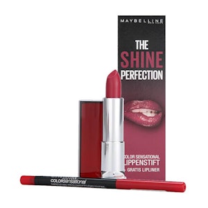 Maybelline The Shine Lip Kits -540Hollywood Red + Lipliner 80 Ruler