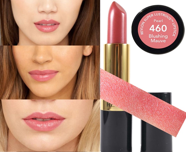 2st Revlon Super Lustrous PEARL Lipstick- 460 Blushing Mauve -  CosmetikCompaniet