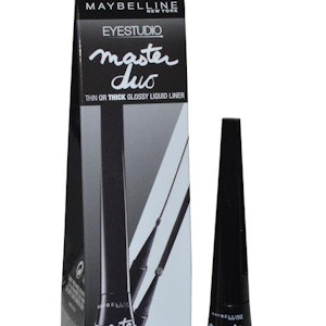 Maybelline Master Duo 2-in-1 Glossy Liquid EyelinerMaybelline Master Duo 2-in-1 Glossy Liquid Eyeliner Thin or Thick-Black-Black