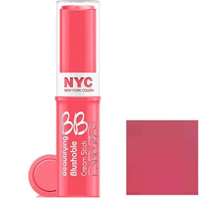 NYC BB Cream To Powder Blush Stick- 002 Never Sleeping Pink