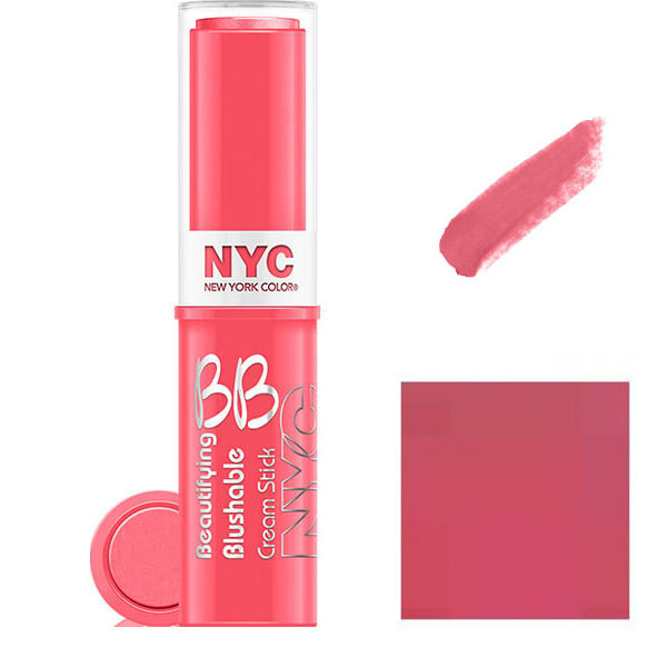 NYC BB Cream To Powder Blush Stick- 002 Never Sleeping Pink