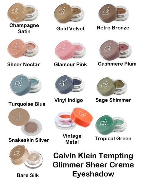 Calvin Klein Tempting Glimmer Sheer Creme EyeShadow-Snakeskin Silver