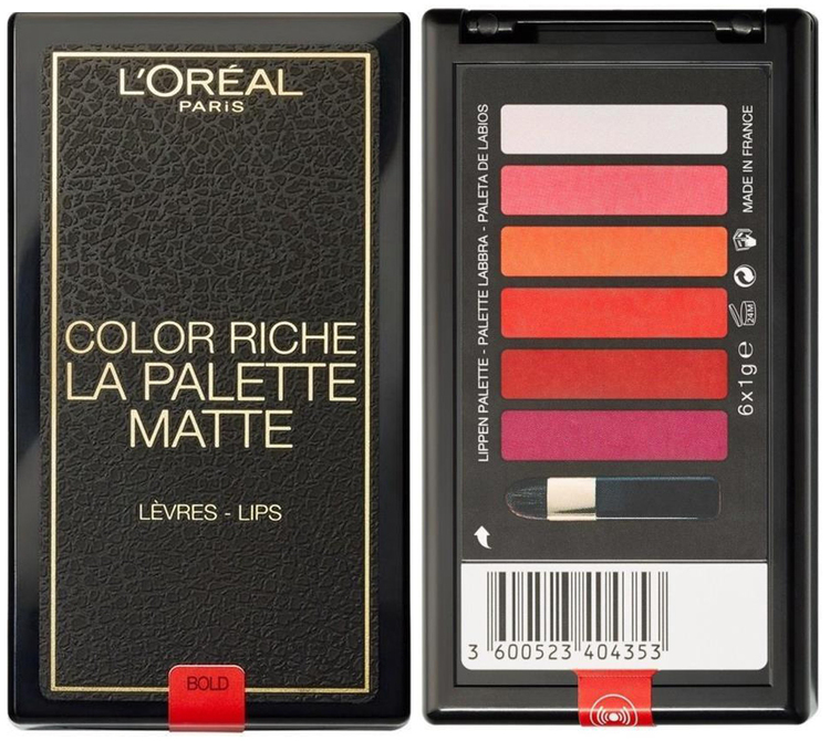 L'Oreal Color Riche Lip Matte Palette-Bold Matte
