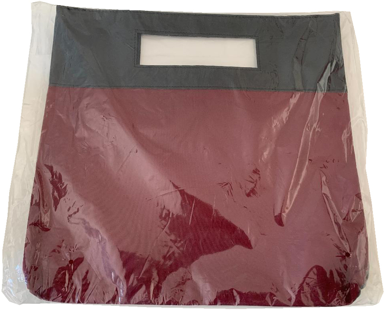Elizabeth Arden Folding Tote Bag Red/Grey Black Handles