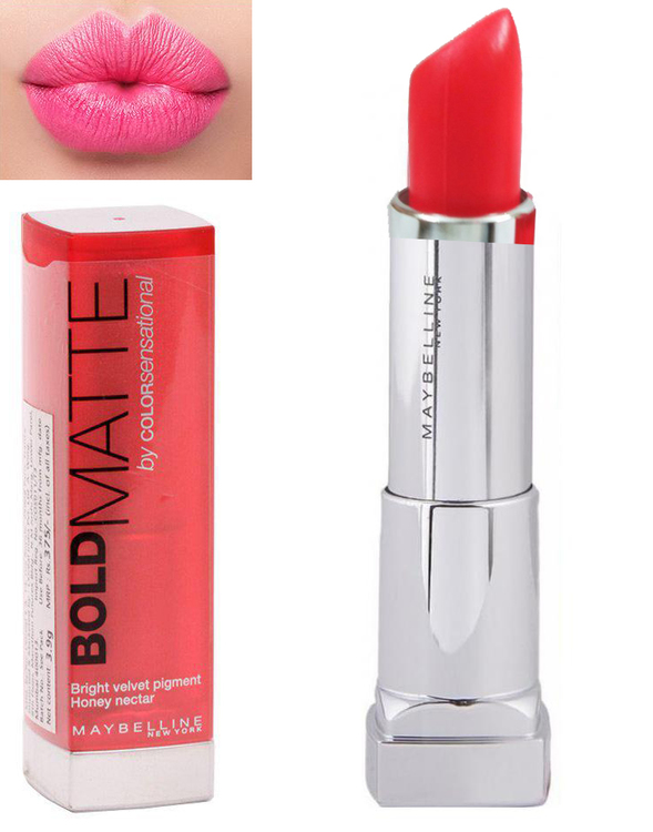 Maybelline Color Sensational BOLD Matte Lipstick-Mat 1 Coral Red