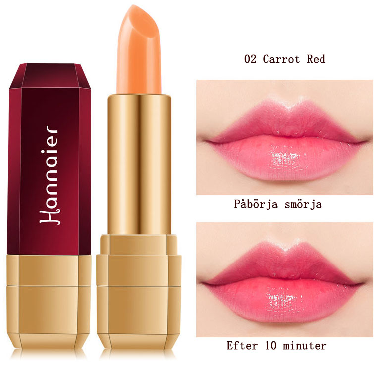 Hannaier Crystal Color Changing Lip Balm - 02 Carrot Red