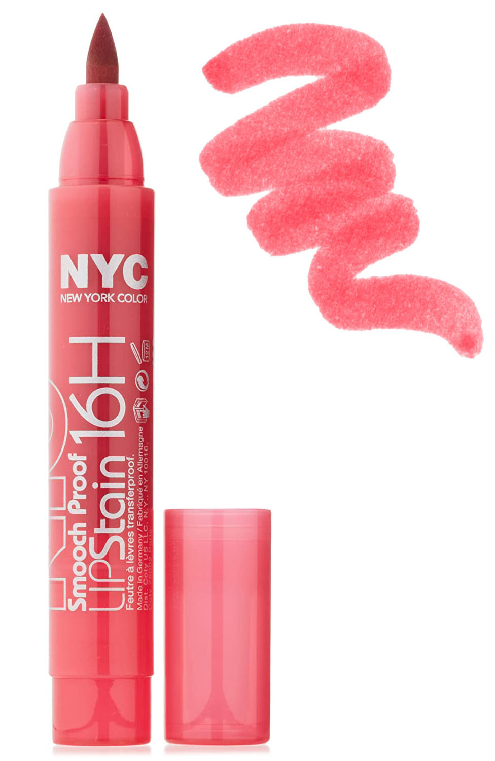 NYC Smooch Proof 16H Lipstain-Forever Fuchsia