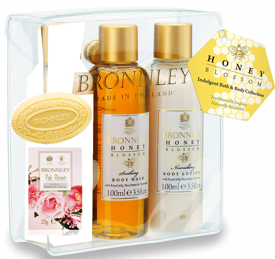 Bronnley Honey & Blossom Gift Set 2 x 100ml + 25g Soap