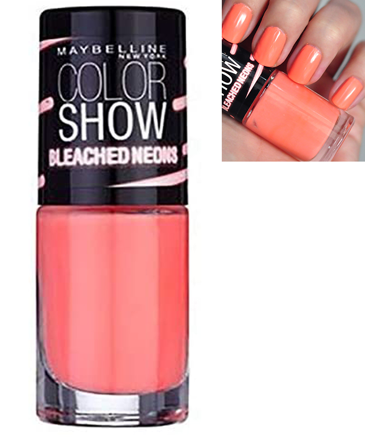 Maybelline Show NEON Lacquer-242 Coral Heat