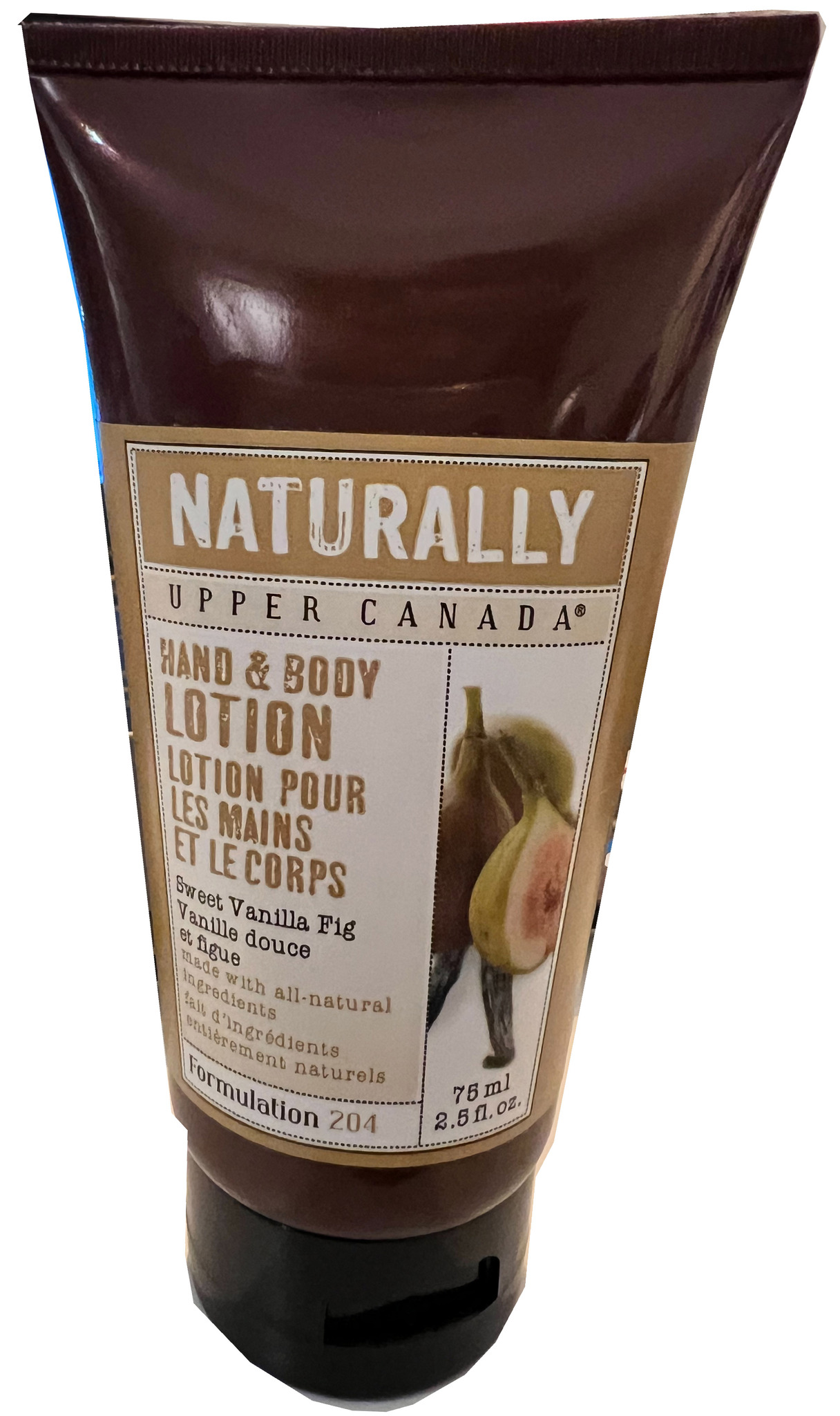 Upper Canada naturally Hand & Body Lotion-Sweet Vanilla Fig 75ml