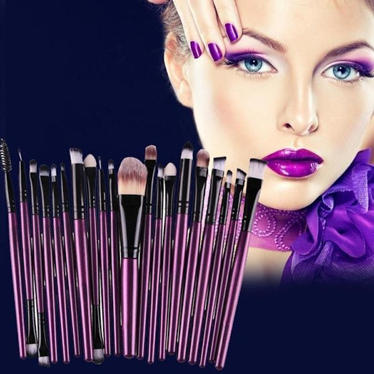 20st Makeup Brushes Kit Set Powder Foundation Eyeshadow Eyeliner Lip Brush