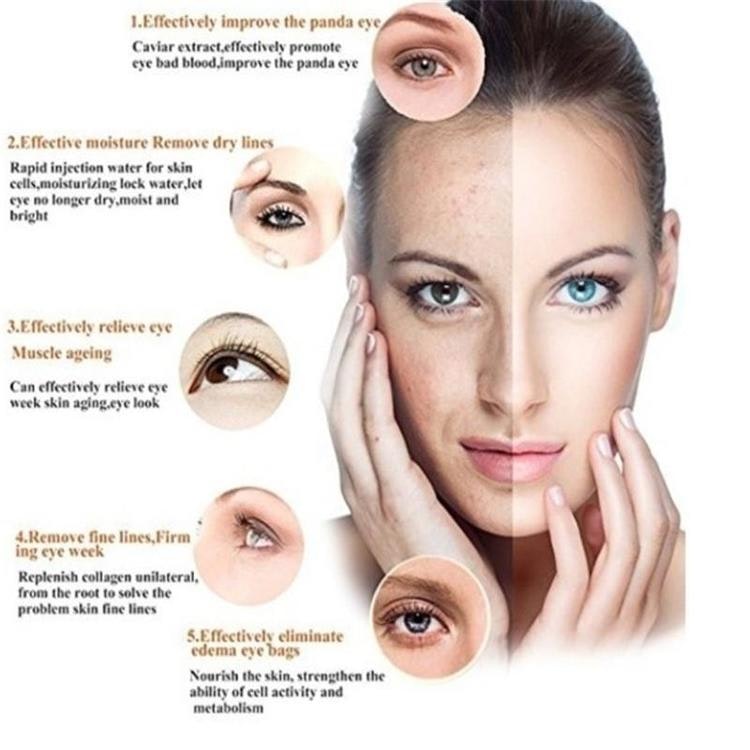 Återfuktande ögonkräm för att ta bort mörka cirklar, ögonpåsar, reparera rynkor