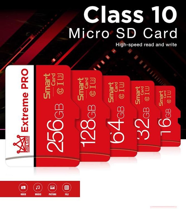 Micro SD-kort SDXC / SDHC Flash Drive Mini TF-kort för mobiltelefoner mm. SUPER PRIS!