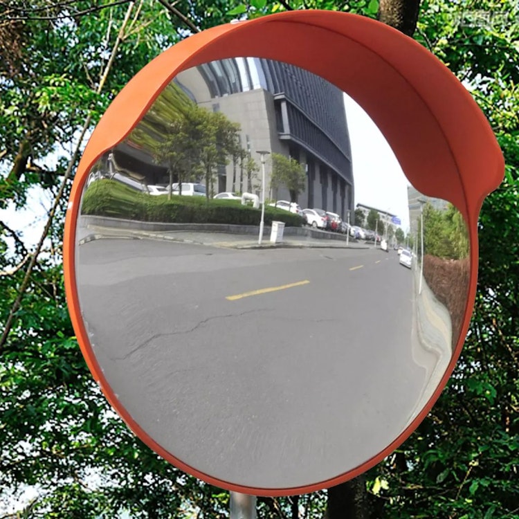 Konvex Trafikspegel PC Plast Orange 45 cm
