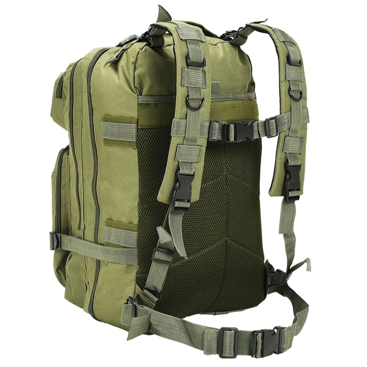 Arméryggsäck 50 L kamouflage, olivgrön eller svart