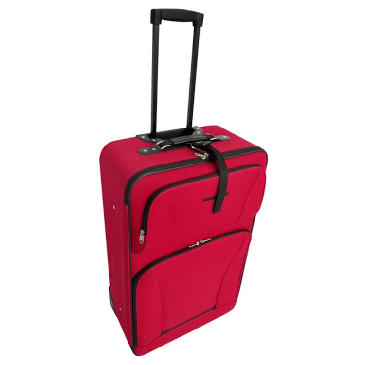 Resväskor set 5 delar röd eller svart