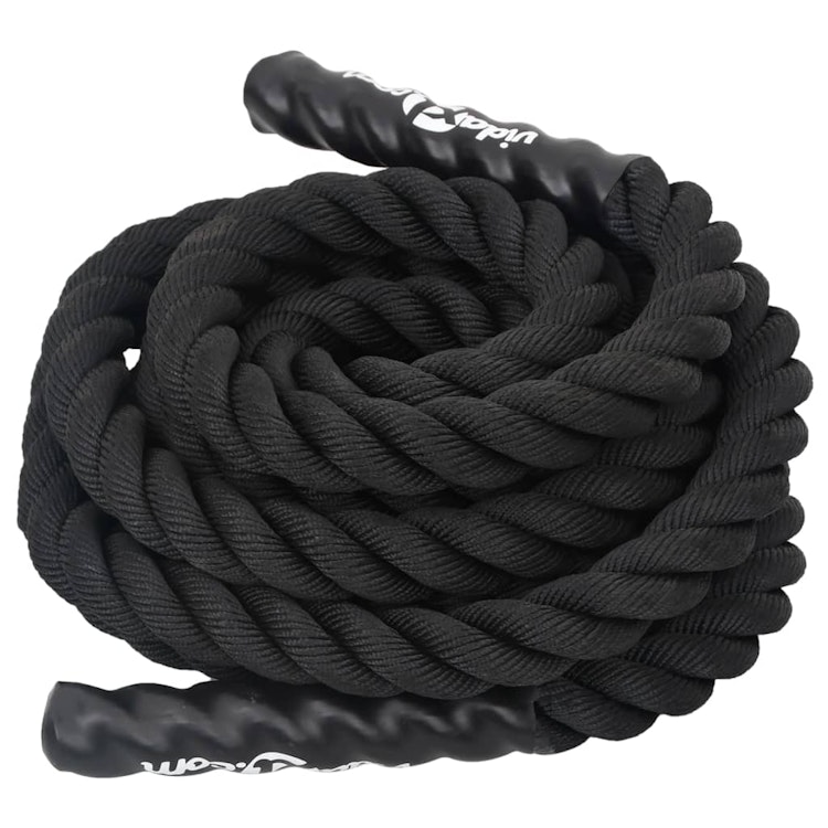 Battle rope svart 9 m 6,8 kg polyester