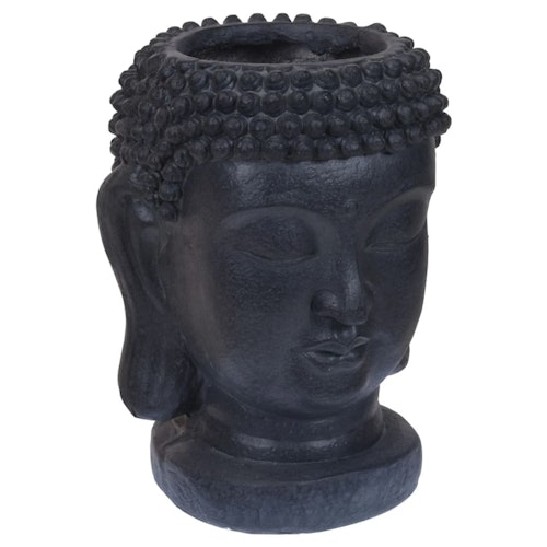 Blomkruka Buddha-figur 25x26x35 cm antracit