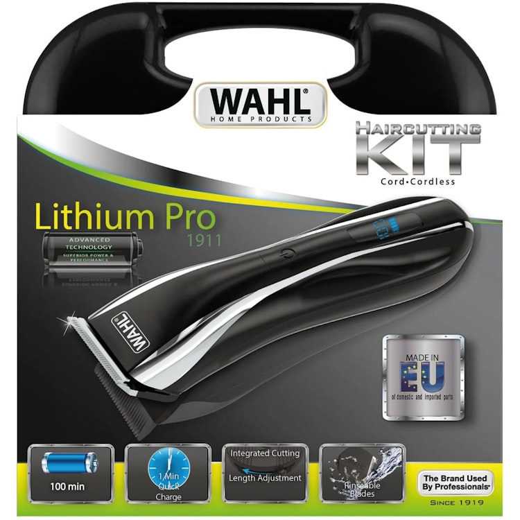 Wahl Hårklippare Lithium Pro LCD set 13 delar 6W