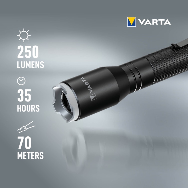 Varta Aluminium Light F20 Pro Ficklampa 250 lm