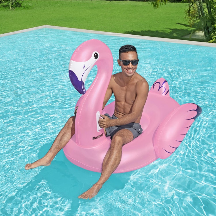 Bestway Badmadrass 1.53m x 1.43m Luxury Flamingo