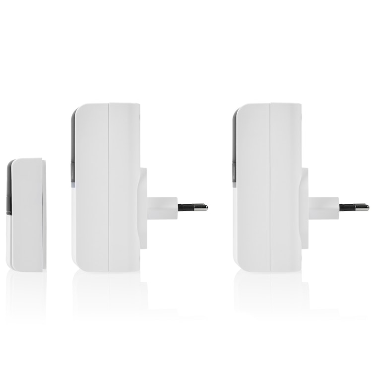 Byron Trådlös dörrklocka Kinetic Ej batteri x2 mottagare