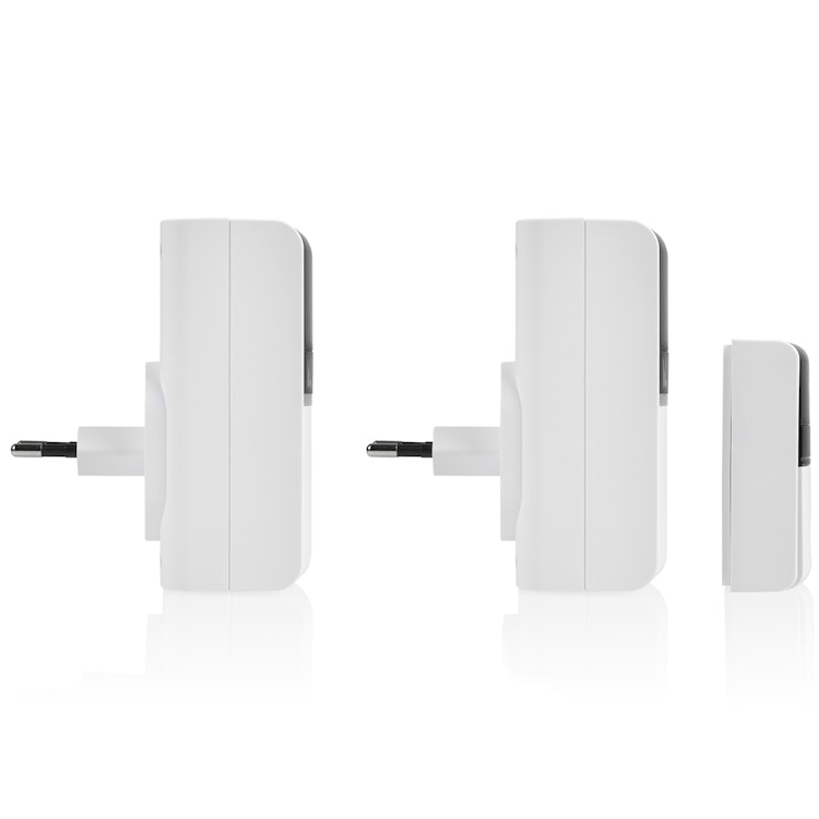Byron Trådlös dörrklocka Kinetic Ej batteri x2 mottagare