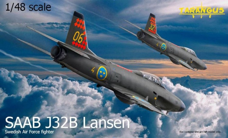 SAAB J32B Lansen fighter 1/48