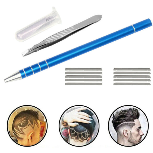 Frisørkniv hårtatovering (pen razor)