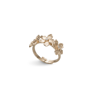 Catwalk Exclusive - Ring Stardust Flower Förgyllt Silver