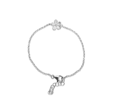 Catwalk Exclusive - Armband Stardust Flower Rhodinerat Silver