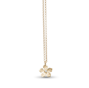 Catwalk Exclusive - Halsband Stardust Flower Förgyllt Silver
