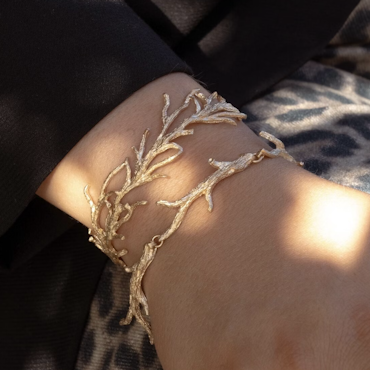 Catwalk Exclusive - Armring Stardust Forest Förgyllt Silver