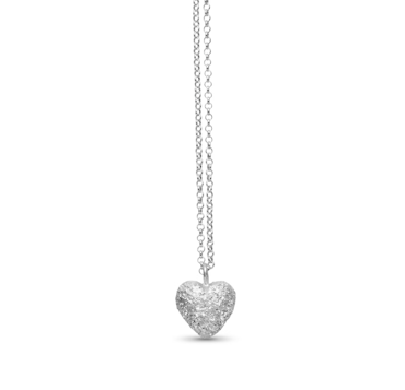 Catwalk Exclusive - Halsband Stardust Heart Rhodinerat Silver