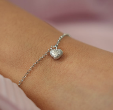 Catwalk Exclusive - Armband Stardust Heart Rhodinerat Silver