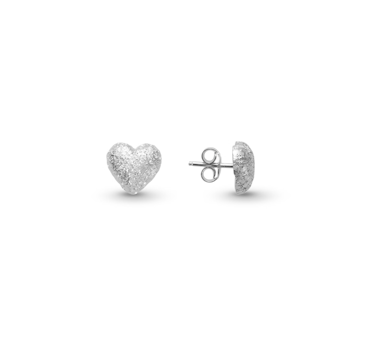 Catwalk Exclusive - Örhängen Stardust Heart Rhodinerat Silver