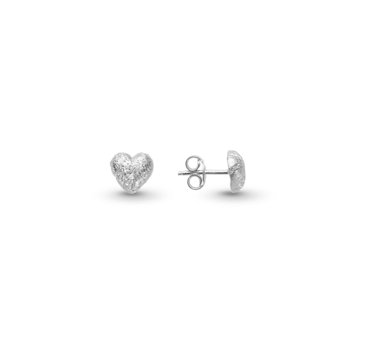 Catwalk Exclusive - Örhängen Stardust Heart Rhodinerat Silver